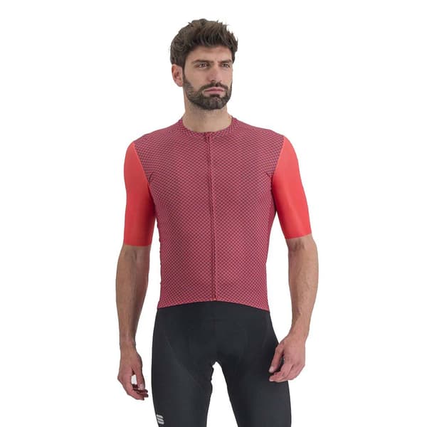 Sportful Lyhythihainen Jersey Checkmate Punainen M Mies