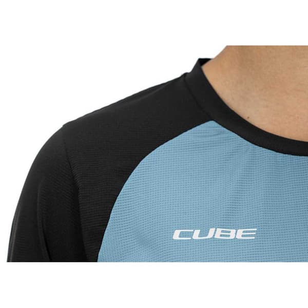 Cube Langærmet Enduro Trøje Atx Blå,Sort L Kvinde
