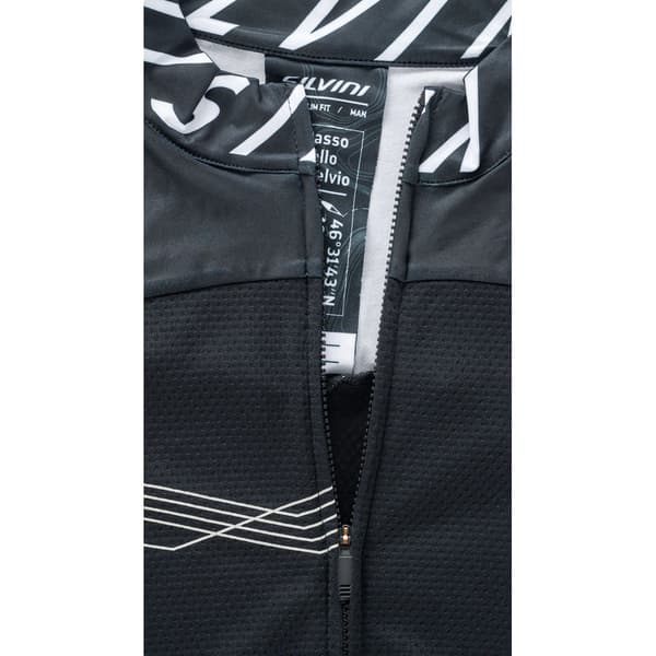 Silvini Lyhythihainen Jersey Stelvio Musta XL Mies