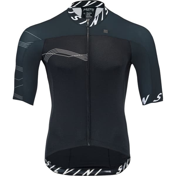 Silvini Lyhythihainen Jersey Stelvio Musta XL Mies