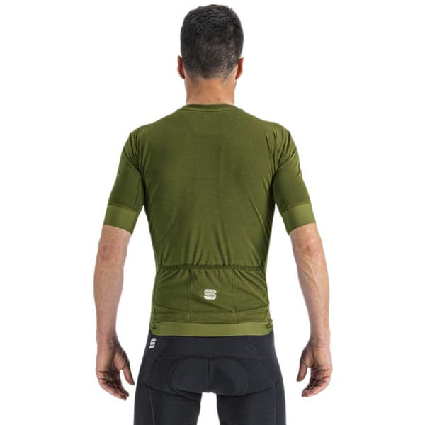 Sportful Kortærmet Jersey Monocrom Grøn XL Mand