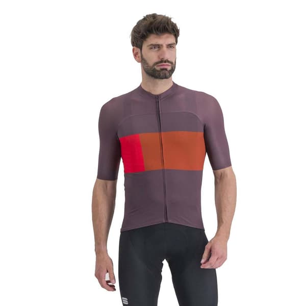 Sportful Kortærmet Trøje Snap Orange,Lilla S Mand
