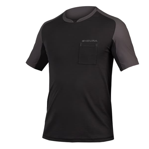 Endura Kortærmet Grustrøje Gv500 Foyle T Sort 2XL Mand