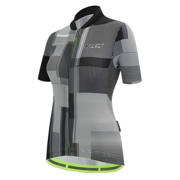 Santini Lyhythihainen Jersey Delta Kinetic Harmaa M Nainen