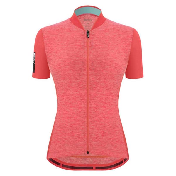 Santini Lyhythihainen Jersey Colore Puro Punainen S Nainen
