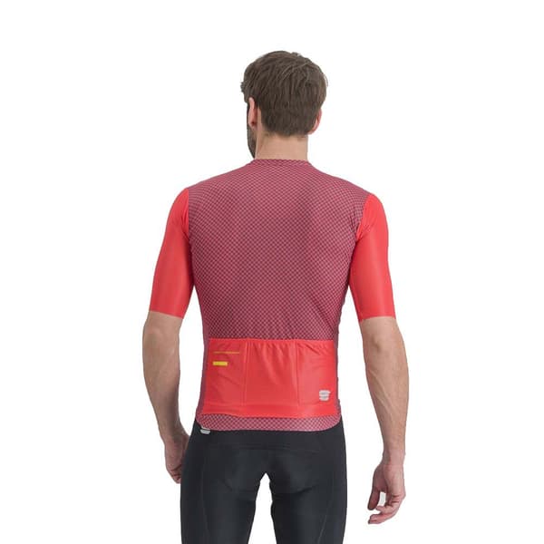 Sportful Kortærmet Trøje Checkmate Rød 2XL Mand