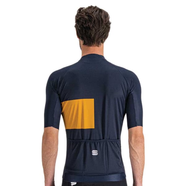 Sportful Kortärmad Tröja Snap Blå 2XL Man