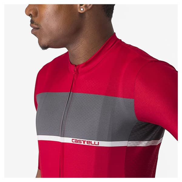 Castelli Lyhythihainen Jersey Tradizione Punainen L Mies