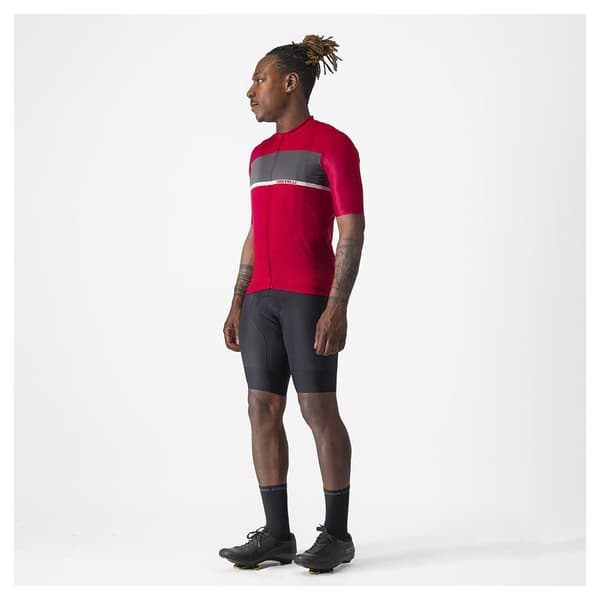 Castelli Lyhythihainen Jersey Tradizione Punainen L Mies