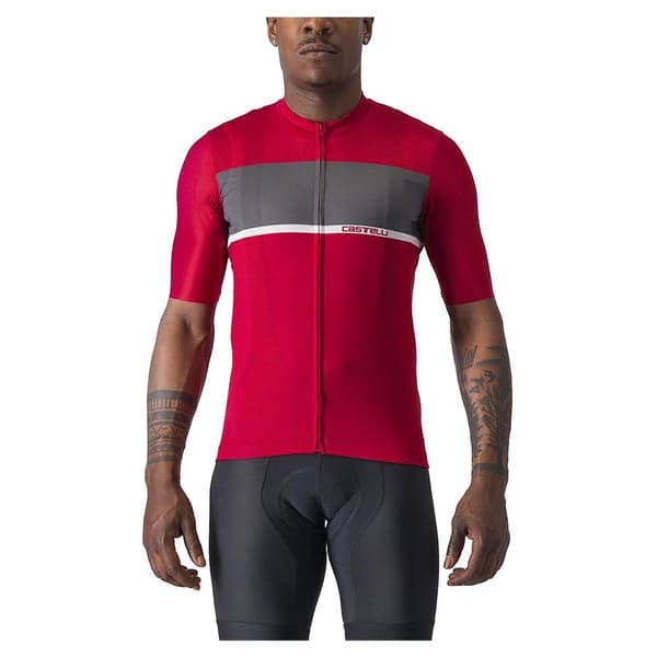 Castelli Lyhythihainen Jersey Tradizione Punainen L Mies