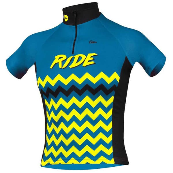 Eltin Kortærmet Jersey Ride Gul,Blå 6 Years Dreng