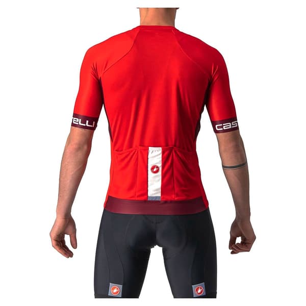 Castelli Lyhythihainen Jersey Entrata Vi Punainen 2XL Mies