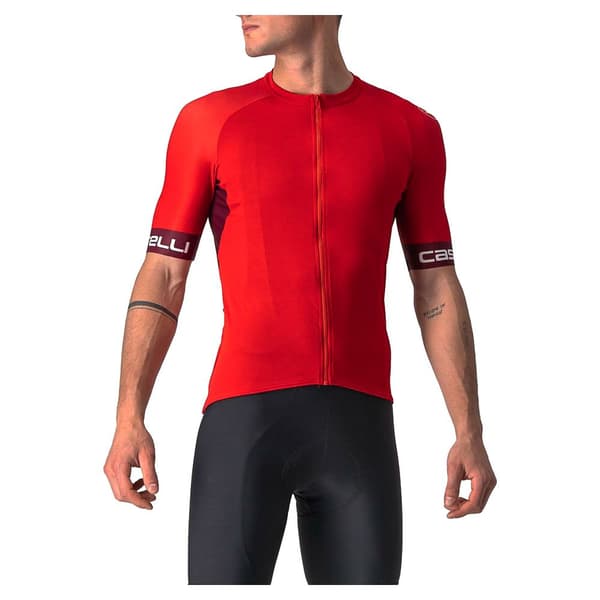 Castelli Lyhythihainen Jersey Entrata Vi Punainen 2XL Mies