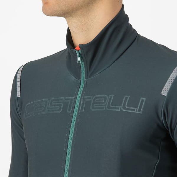 Castelli Langærmet Trøje Tutto Nano Ros Grå XL Mand