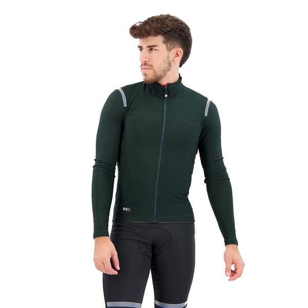 Castelli Langærmet Trøje Tutto Nano Ros Grå XL Mand