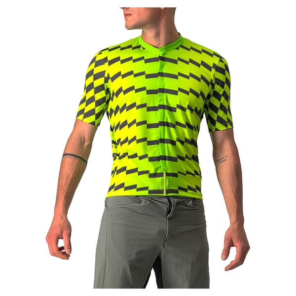Castelli Lyhythihainen Jersey Unlimited Sterrato Vihreä L Mies
