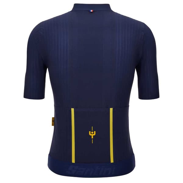 Santini Kortærmet Trøje Jaune Redux Speed Blå S Mand