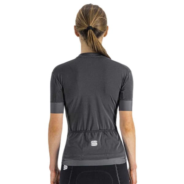 Sportful Kortærmet Jersey Monocrom Grå M Kvinde