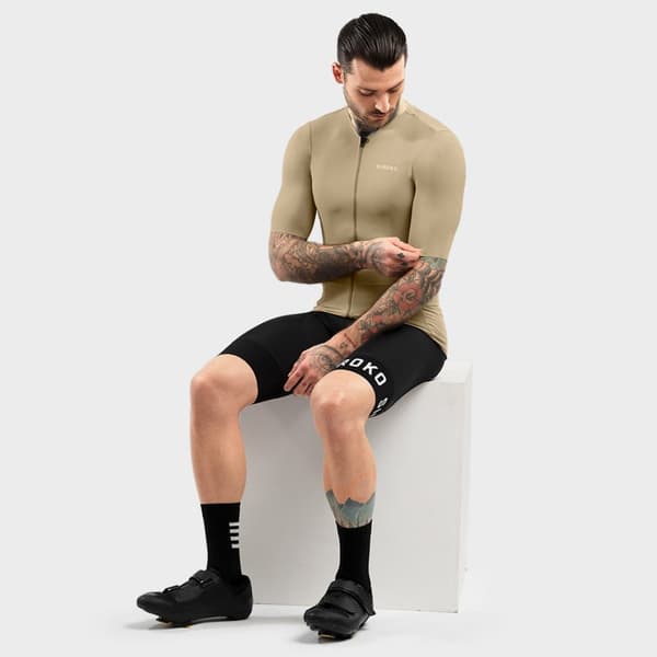 Siroko Kortærmet Trøje Srx Pro Somport Beige XL Mand