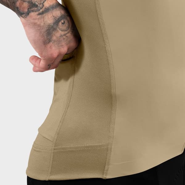 Siroko Kortærmet Trøje Srx Pro Somport Beige XL Mand