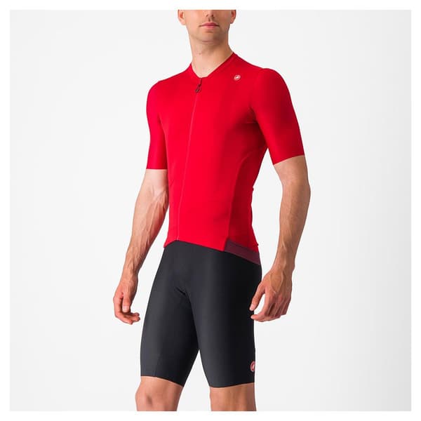 Castelli Kortärmad Tröja Espresso Röd L Man