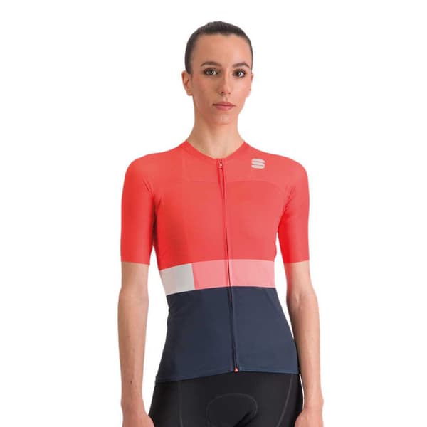 Sportful Kortärmad Tröja Snap Orange S Kvinna