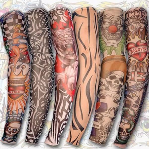 Solskydd - Ej specificerat - Arm- och bentatueringsfodral - Elastisk polyester - Blandat - Fritidscykling