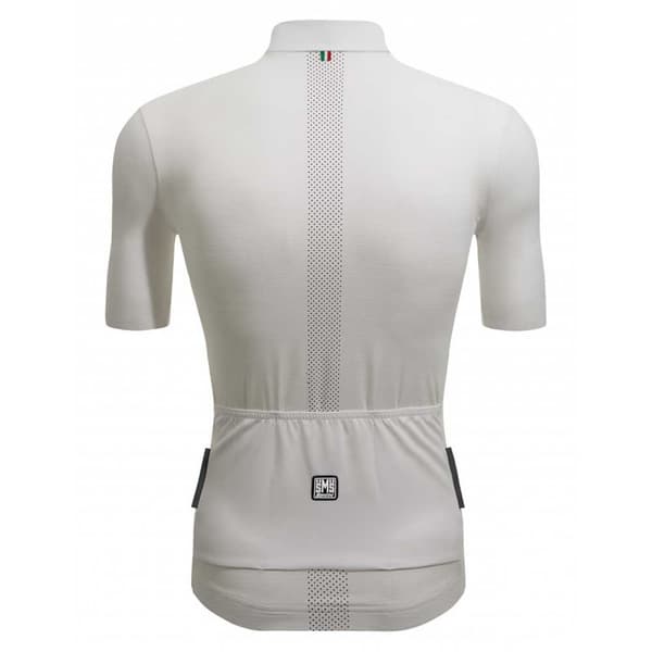 Santini Kortärmad Tröja Colore Puro Vit 2XL Man