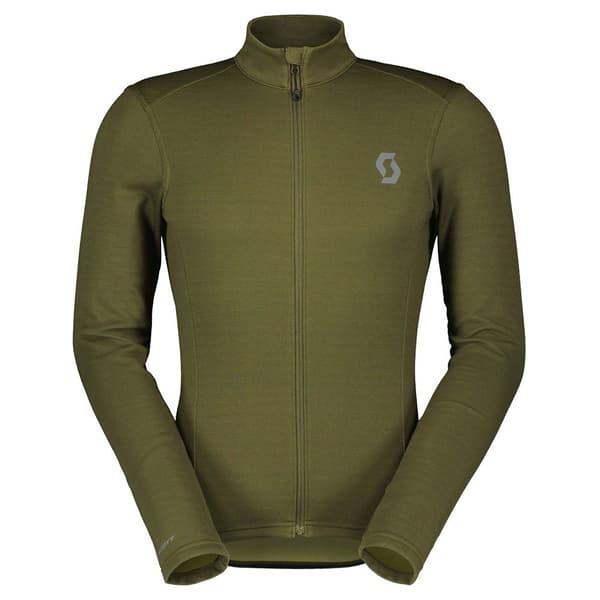 Scott Långärmad Tröja Gravel Warm Merino Grönt L Man
