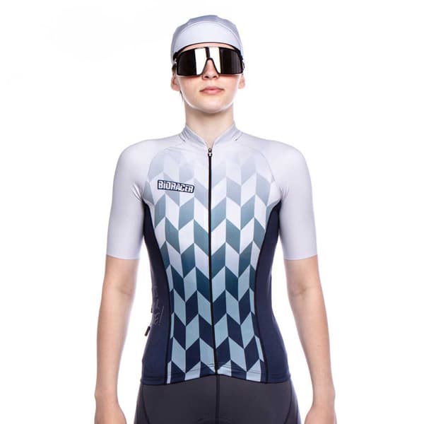 Bioracer Lyhythihainen Jersey Vesper Valkoinen S Nainen