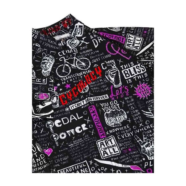 Cycology Kortærmet Trøje Bike Graffiti Sort XL Mand