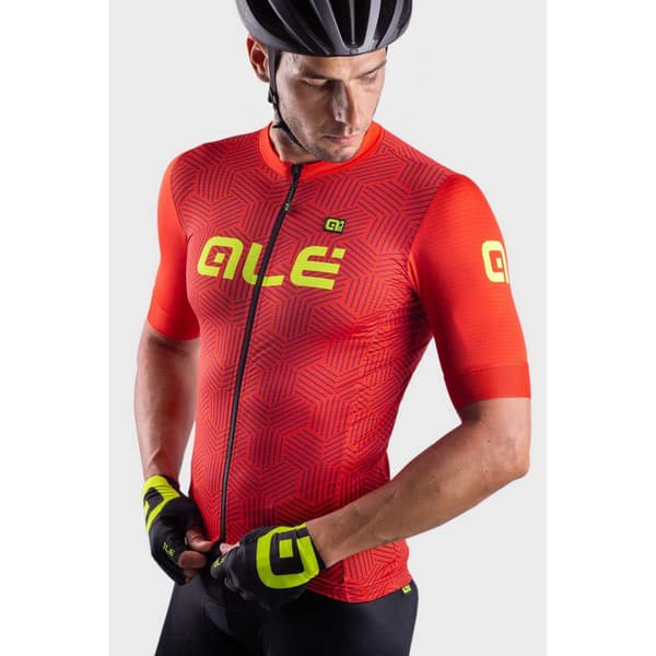 Ale Lyhythihainen Jersey Solid Cross Punainen M Mies