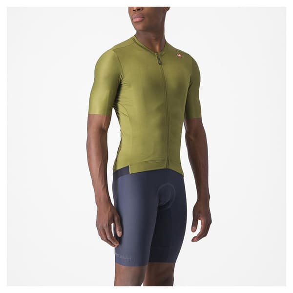 Castelli Lyhythihainen Jersey Espresso Vihreä M Mies
