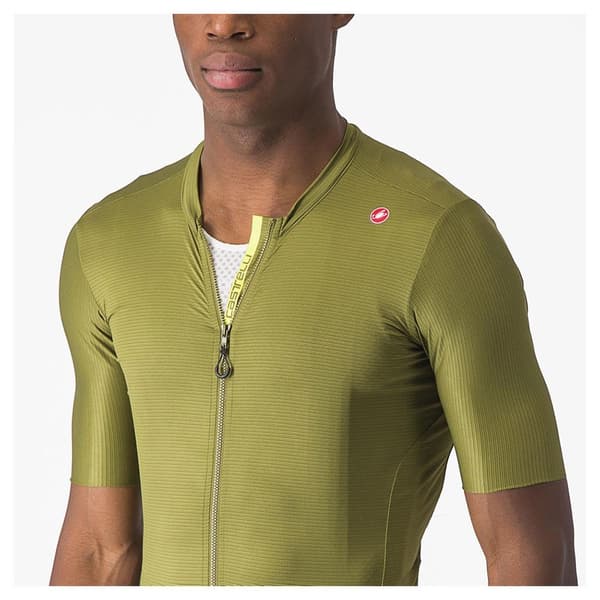 Castelli Lyhythihainen Jersey Espresso Vihreä M Mies