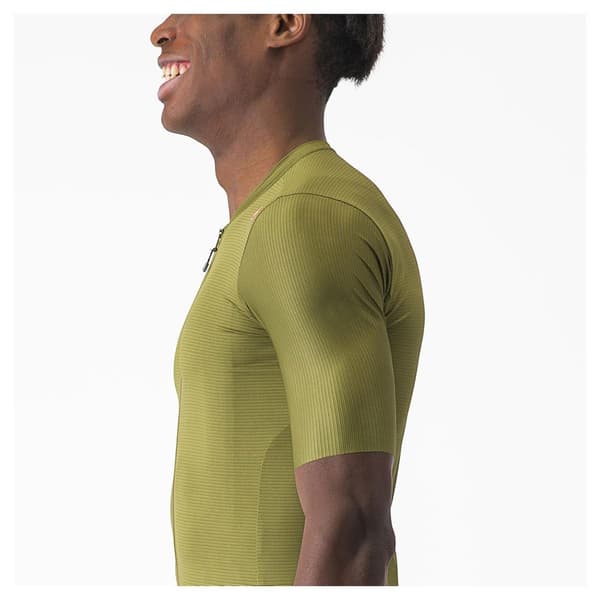 Castelli Lyhythihainen Jersey Espresso Vihreä M Mies