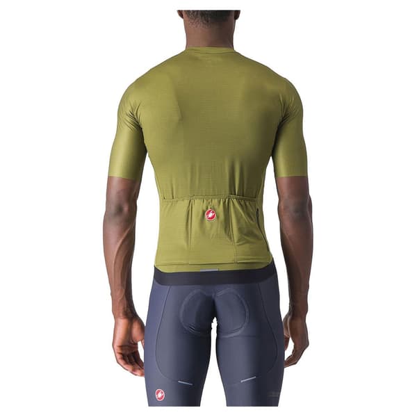 Castelli Lyhythihainen Jersey Espresso Vihreä M Mies