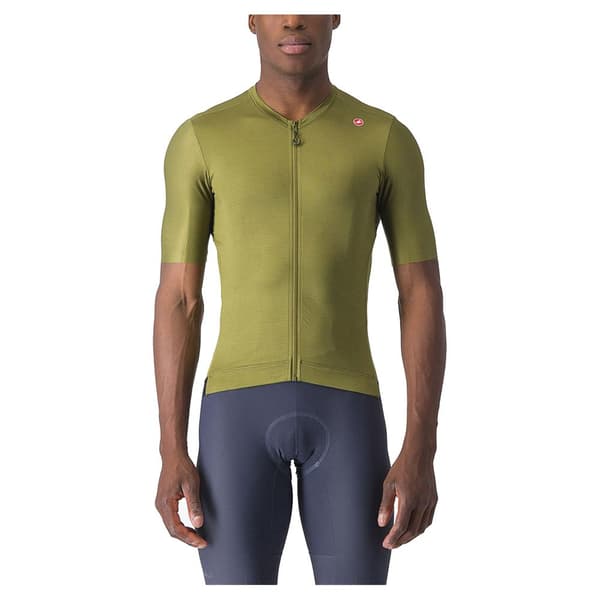 Castelli Lyhythihainen Jersey Espresso Vihreä M Mies