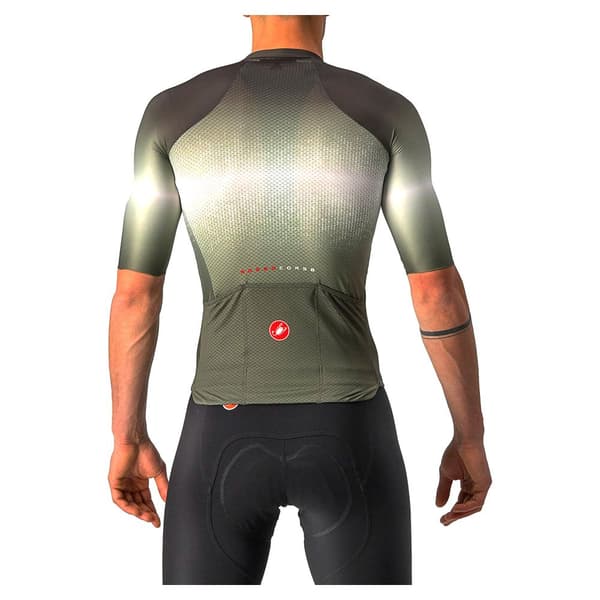 Castelli Kortærmet Jersey Aero Race 6.0 Grøn XL Mand
