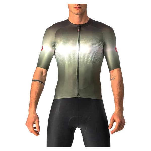 Castelli Kortærmet Jersey Aero Race 6.0 Grøn XL Mand