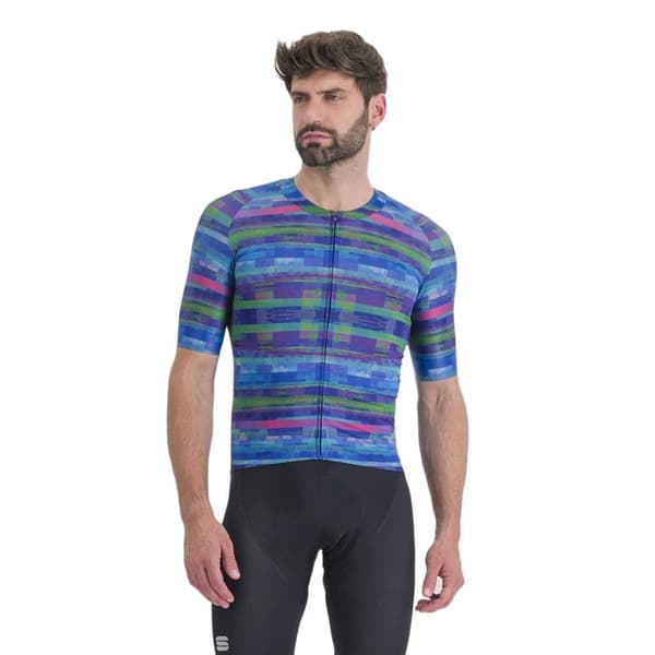 Sportful Kortærmet Trøje Glitch Blå XL Mand
