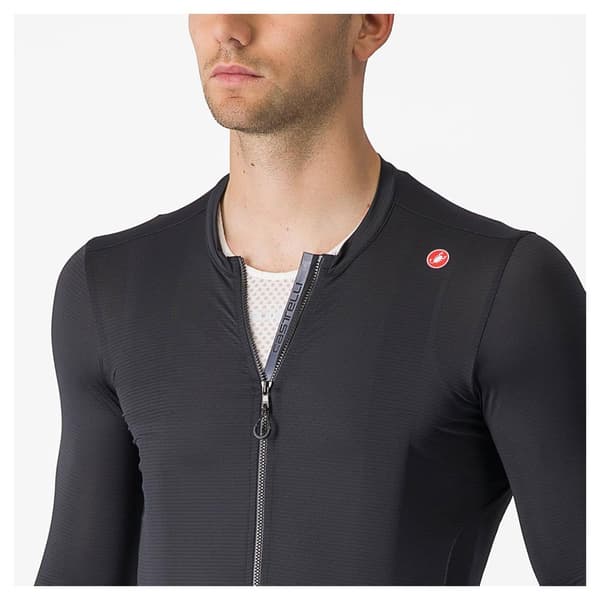 Castelli Pitkähihainen Jersey Espresso Harmaa S Mies