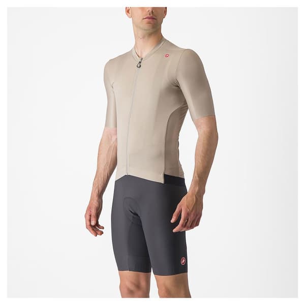 Castelli Kortærmet Trøje Espresso Beige XL Mand