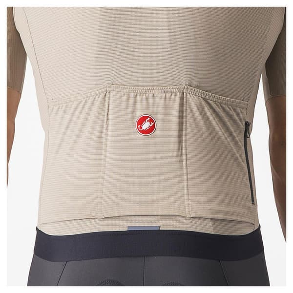 Castelli Kortærmet Trøje Espresso Beige XL Mand
