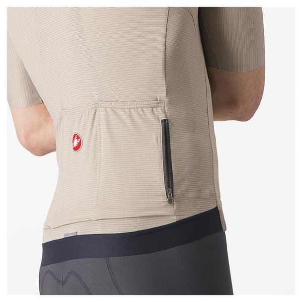 Castelli Kortærmet Trøje Espresso Beige XL Mand