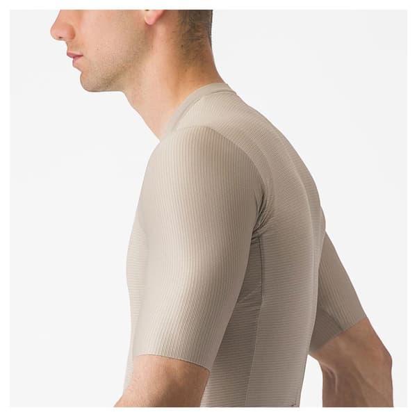 Castelli Kortærmet Trøje Espresso Beige XL Mand