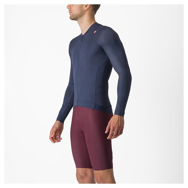 Castelli Pitkähihainen Jersey Espresso Sininen M Mies