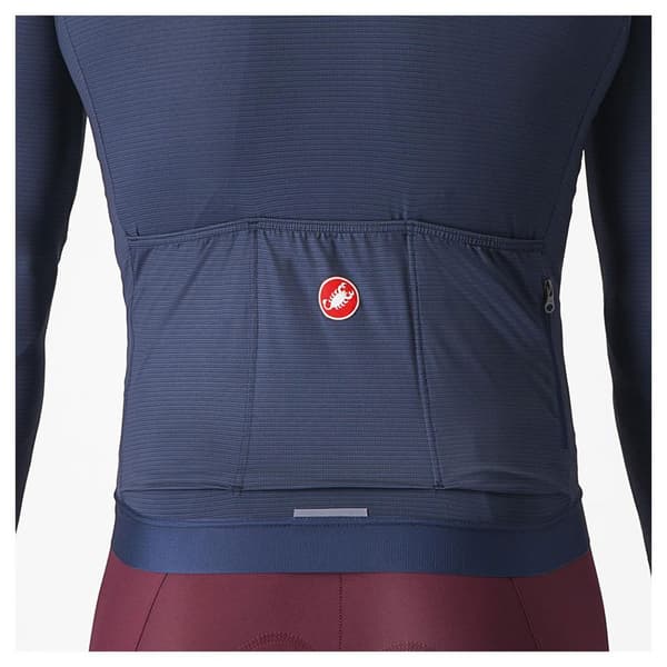 Castelli Pitkähihainen Jersey Espresso Sininen M Mies