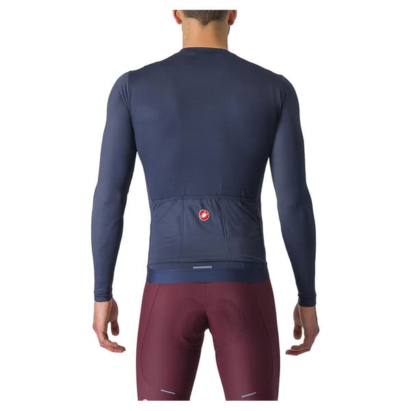 Castelli Pitkähihainen Jersey Espresso Sininen M Mies