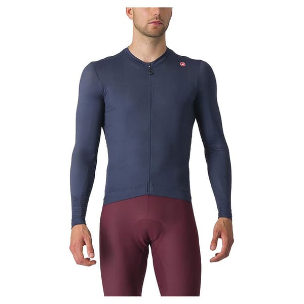 Castelli Pitkähihainen Jersey Espresso Sininen M Mies