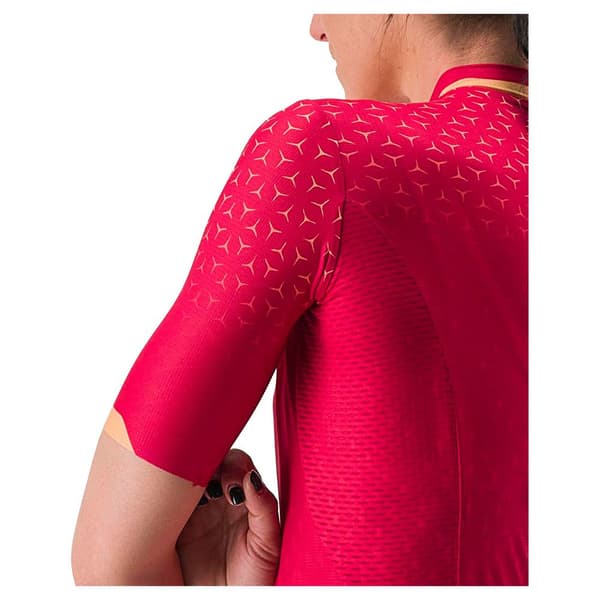 Castelli Lyhythihainen Jersey Pezzi Punainen XL Nainen